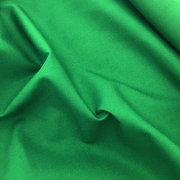 Budget Polycotton by the Roll - EMERALD GREEN